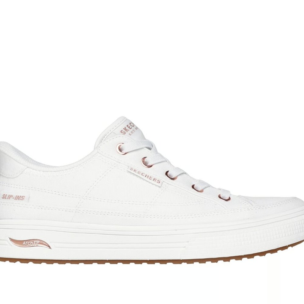Skechers Slip-ins: Arch Fit Arcade - See Ya There in White/8M/EUC - Picture 2 of 15
